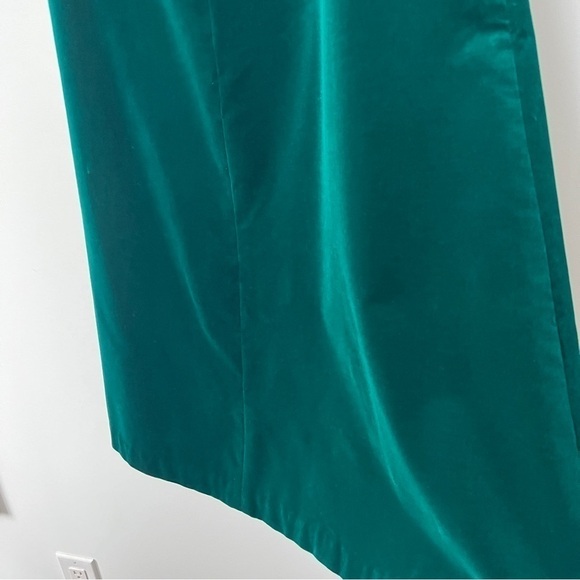 Vintage Velvet Maxi Handmade Emerald Green Witchy Fairy Long Skirt - Picture 6 of 14